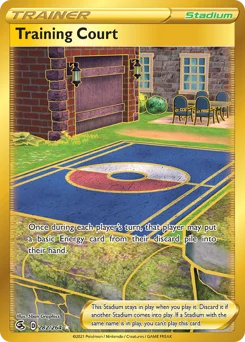 Training Court Pokemon card from Fusion Strike, card number 282