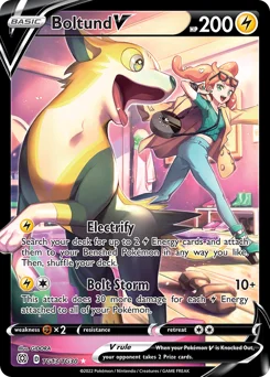Boltund V Pokemon card from Brilliant Stars Trainer Gallery, card number TG13