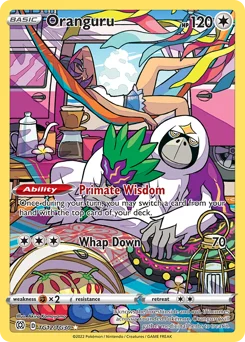 Oranguru Pokemon card from Brilliant Stars Trainer Gallery, card number TG12