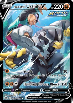 Rapid Strike Urshifu V Pokemon card from Brilliant Stars Trainer Gallery, card number TG20