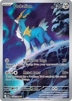 Cobalion Pokemon card from Black Bolt, card number 144