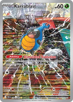 Karrablast Pokemon card from Black Bolt, card number 94