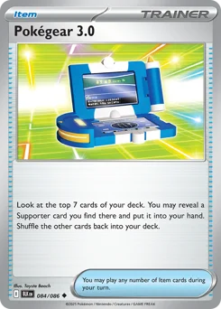 Pokégear 3.0 Pokemon card from Black Bolt, card number 84