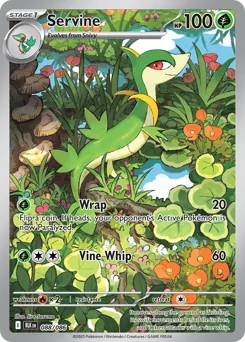 Servine Pokemon card from Black Bolt, card number 88