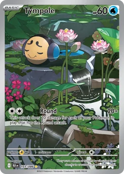 Tympole Pokemon card from Black Bolt, card number 103